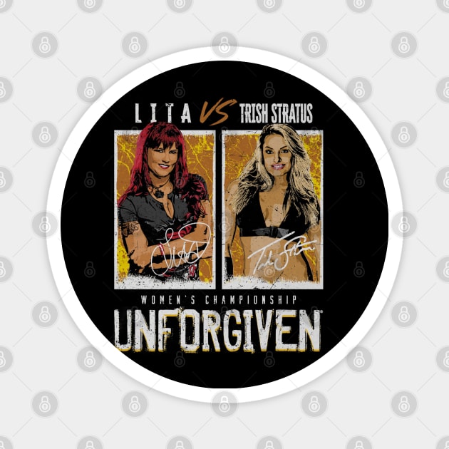 Unforgiven Trish Stratus Vs. Lita Match Magnet by MunMun_Design